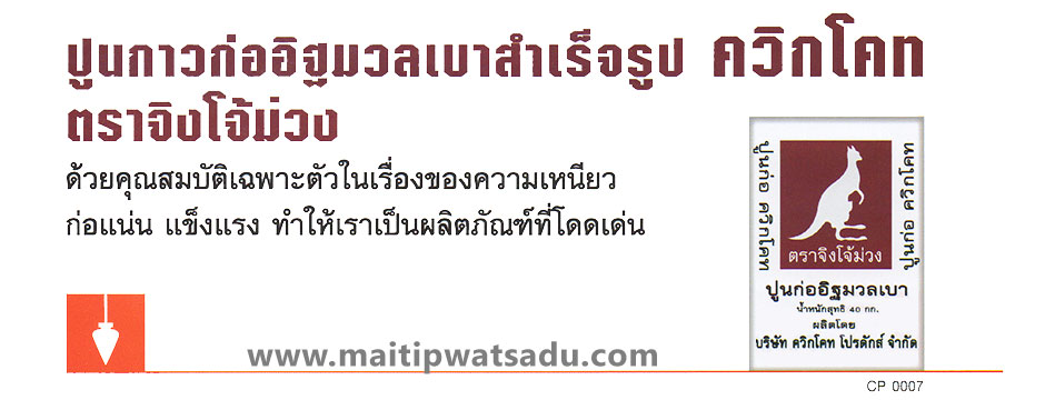 ปูนกาวก่ออิฐมวลเบาจิงโจ้