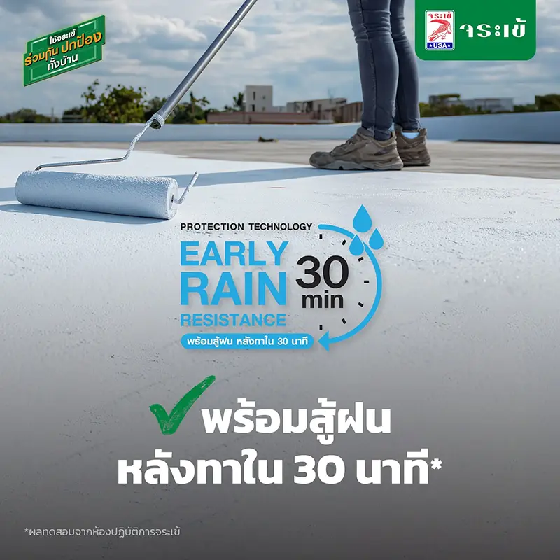 Protection Technology Early Rain Resistance 30 min พร้อมสู้ฝน หลังทาใน 30 นาที
