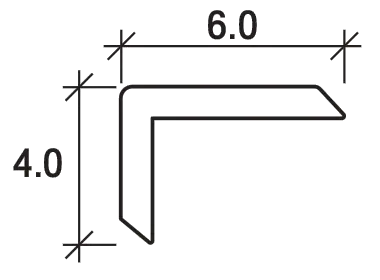 ขนาดหน้าตัดครอบฉาก 6.0 x 4.0 ซม.
